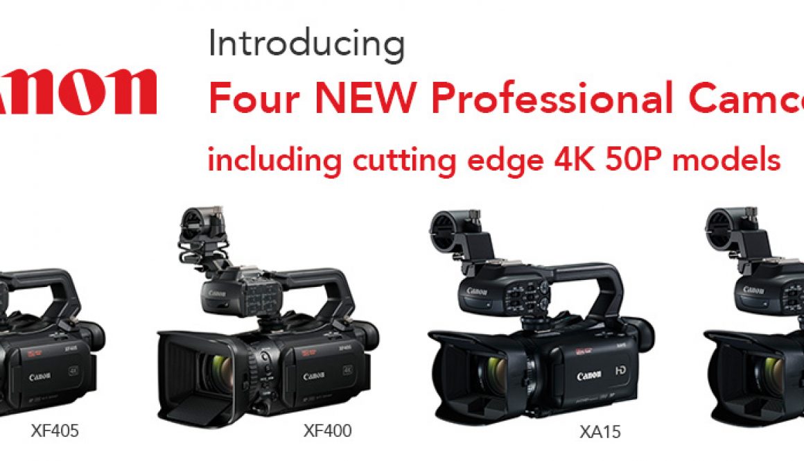 Five New Canon Professional Camcorders Announced