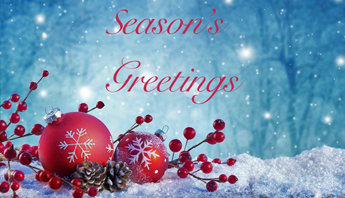 Season’s Greetings – Christmas 2019 Opening Hours