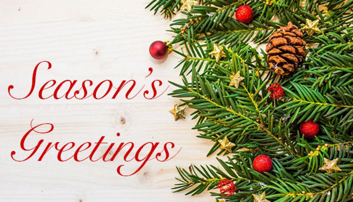 Season’s Greetings – Christmas 2018 Opening Hours